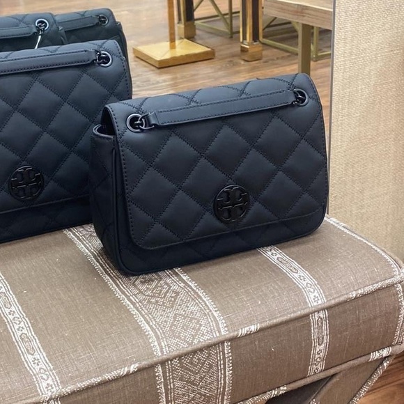 Tory Burch All Matte Small Black Shoulder Bag - Picture 7 of 15